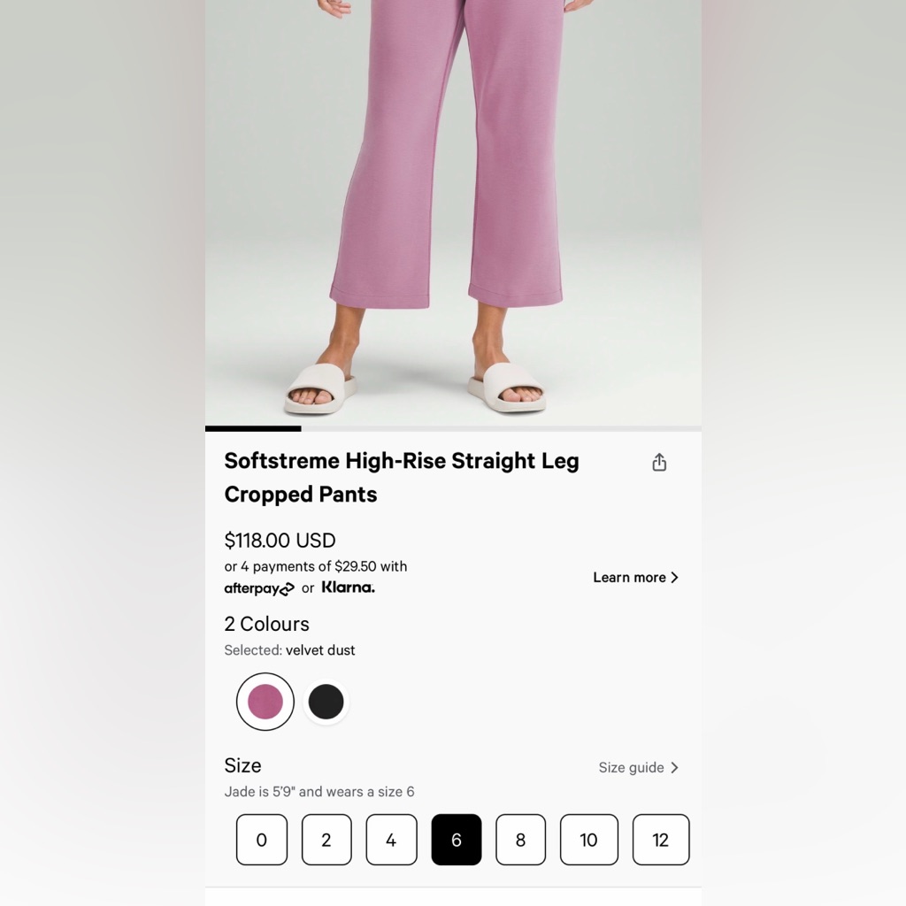 Softstreme High-Rise Straight Leg Cropped Pant